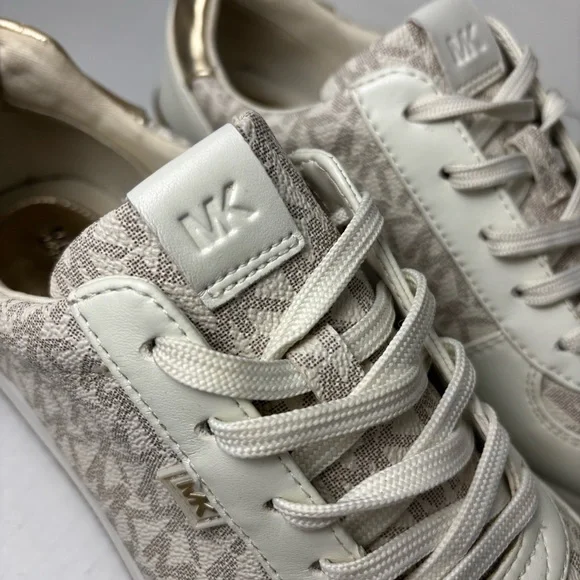 Michael Kors Womens Monique Logo Shoes Sz 8 Platform Trainer Sneaker - Picture 11 of 14